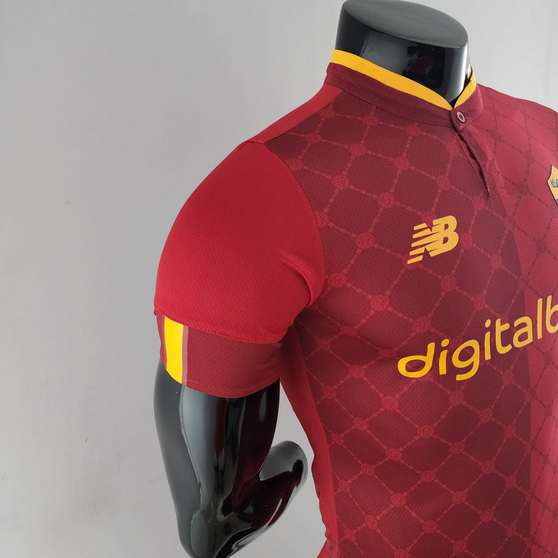 Camisa Roma I 22/23 - NewBalance Versão Jogador Masculina - Carmin