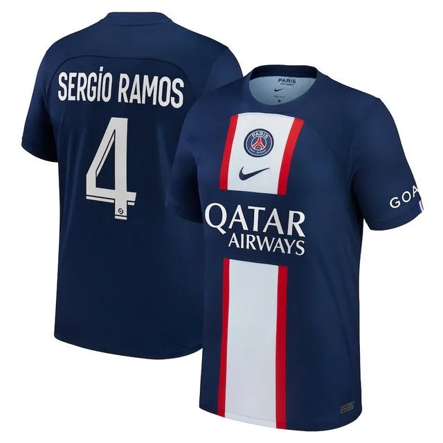 Camisa PSG I 22/23 - Nike Torcedor Masculina Personalizada SERGIO RAMOS N°4