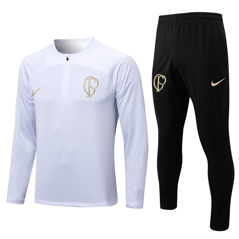 Agasalho de Viagem Corinthians Branco 23/24 Masculino - Conjunto de frio Corinthians