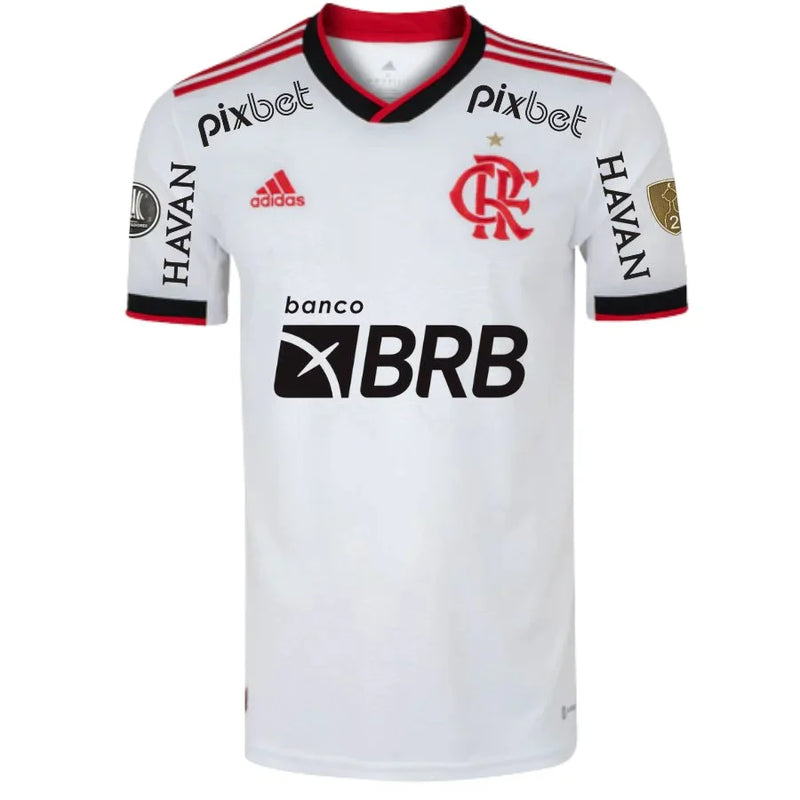 Camisa Flamengo II 22/23 Libertadores 2022 Com Patrocinio e Patch - Adidas Torcedor Masculina