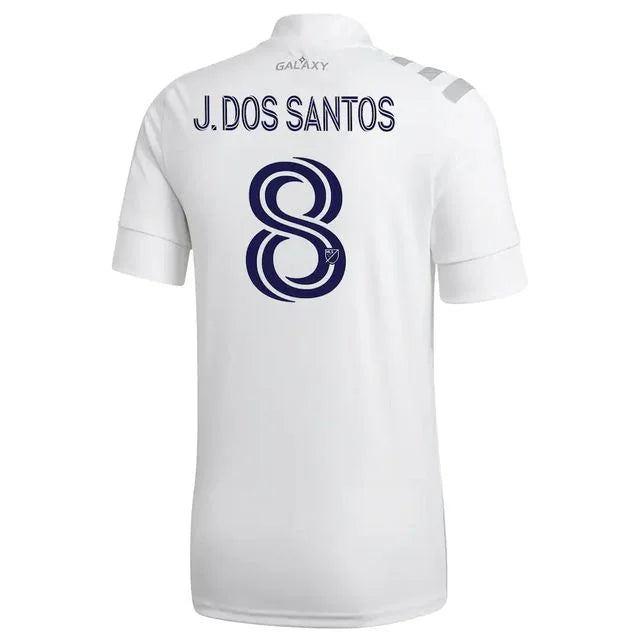 Camisa L.A Galaxy I 21/22 - Adidas Torcedor Masculina Personalizada J. DOS SANTOS N° 8