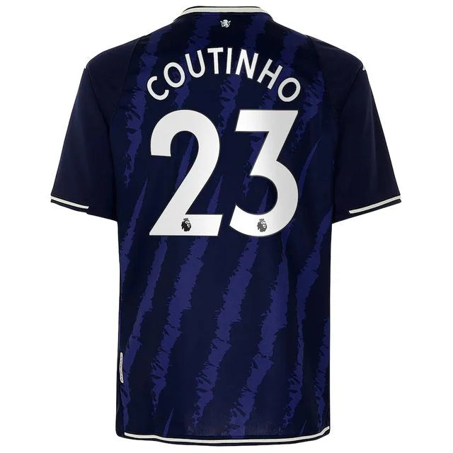 Camisa Aston Villa II 21/22 - Kappa Torcedor Masculina  Personalizada Coutinho N°23