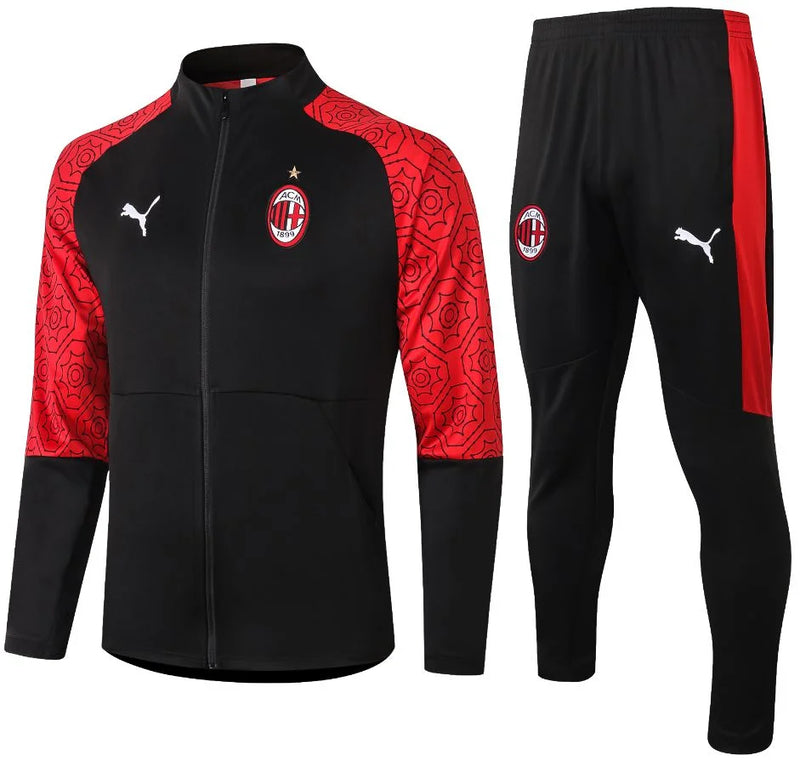 Agasalho de Viagem Milan 20/21 Masculino / Preto e Vermelho