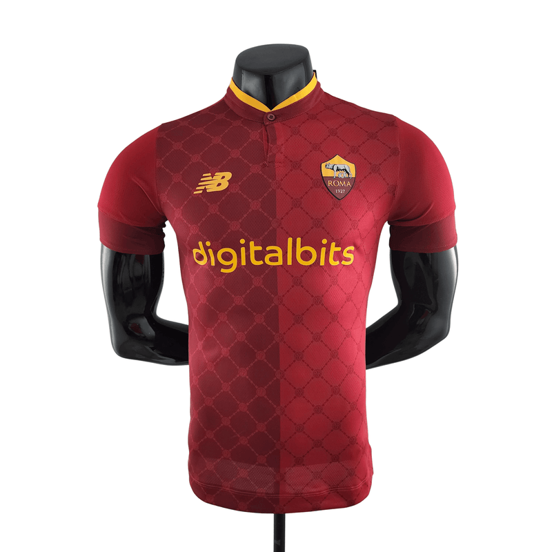 Camisa Roma I 22/23 - NewBalance Versão Jogador Masculina - Carmin