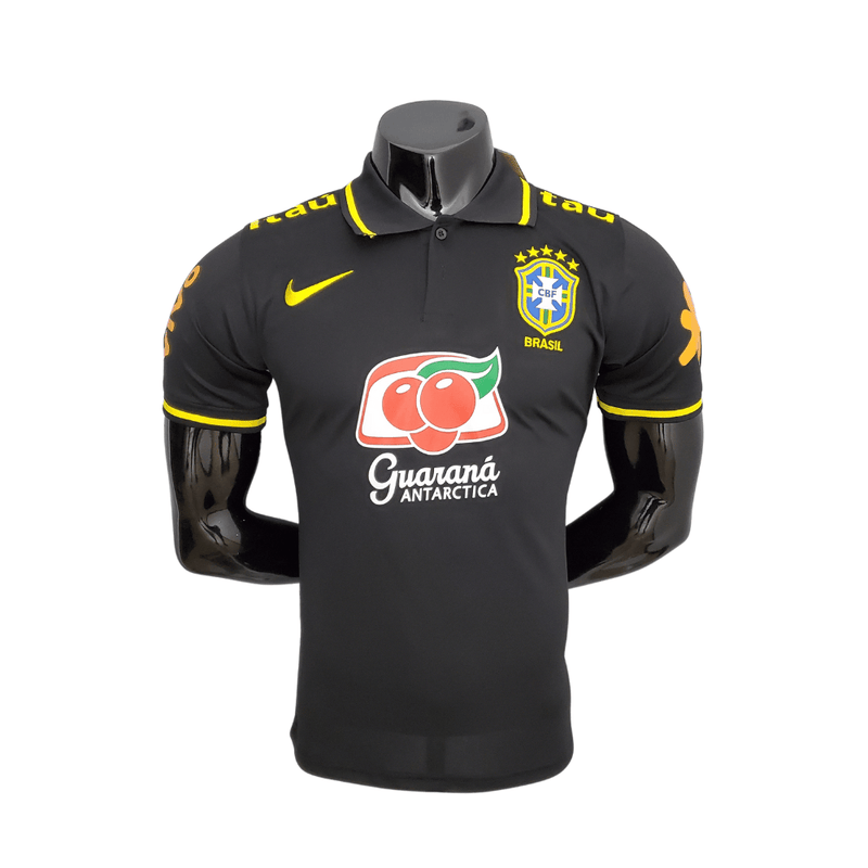 Camisa Brasil Polo Preta - Nike