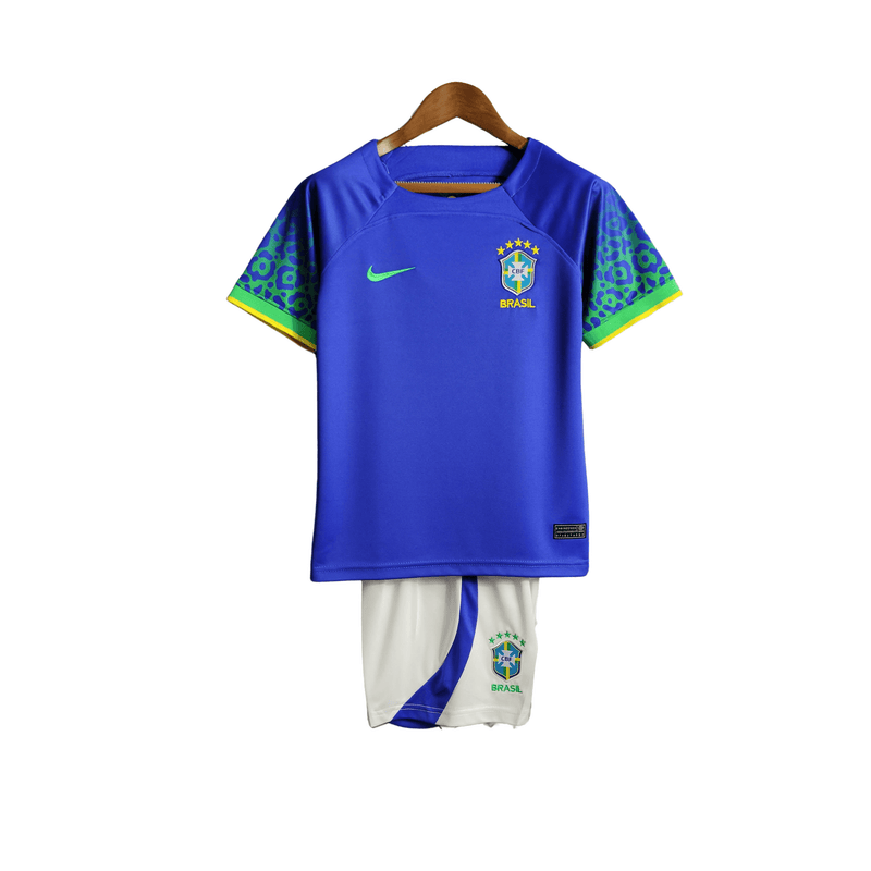 Kit Infantil Brasil Copa do Mundo 2022 - Nike Azul