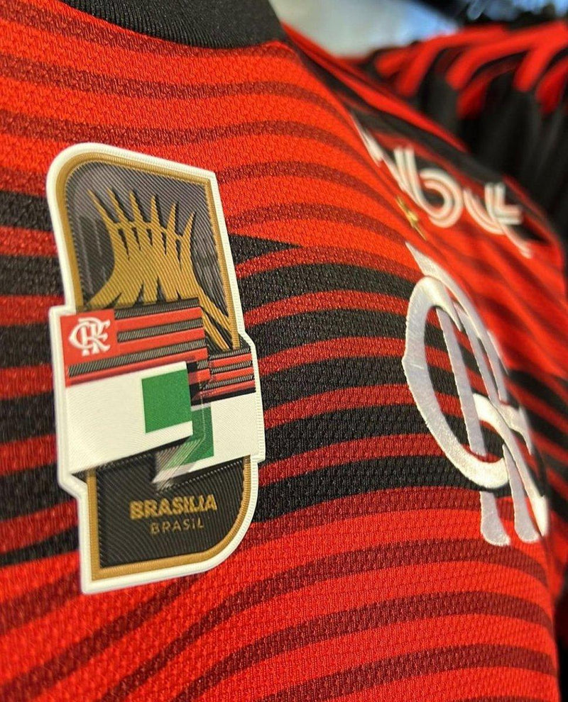 Camisa Flamengo III 22/23 Todos Patchs Estado Patches Libertadores  - Adidas Torcedor  Masculina