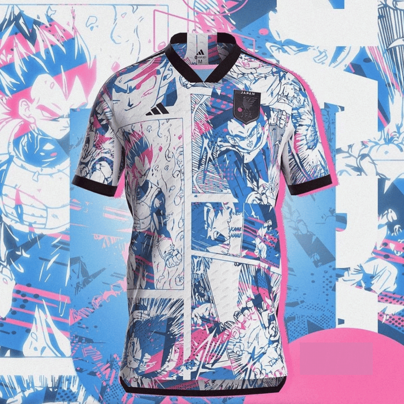 Camisa Japão Anime Conceito DragonBall 2023 - Adidas Versão Jogador Masculina