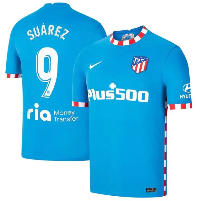 Camisa Atlético De Madrid I 21/ 22 - Nike Torcedor Masculina  Personalizada SUÁREZ Nº9