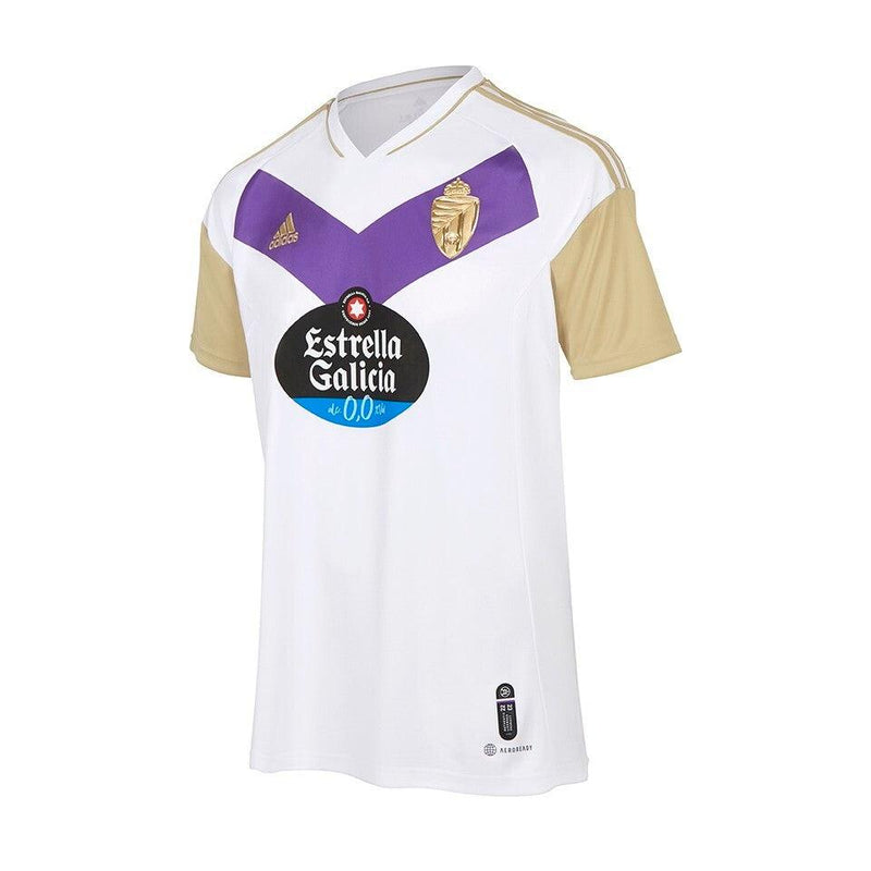 Camisa Real Valladolid III 22/23 - Adidas Torcedor Masculina - Branca