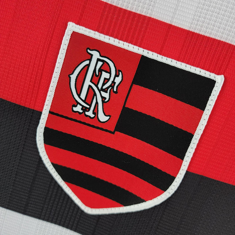 Camisa Flamengo Retro 1995 - Umbro Torcedor Masculina - Branco, Preto e Vermelho