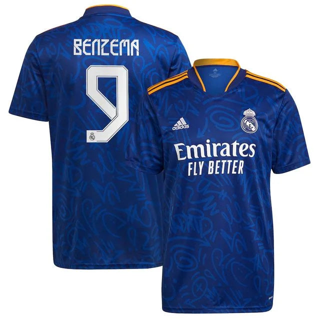 Camisa Real Madrid 21/22 - Adidas Torcedor Masculina Personalizada BENZEMA Nº9