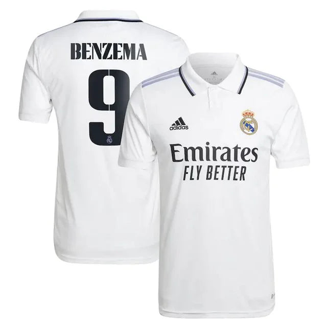 Camisa Real Madrid 22/23 - Adidas Torcedor Masculina Personalizada BENZEMA Nº9