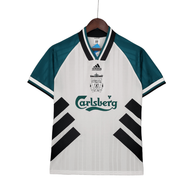 Camisa Liverpool Retro II 93/95 - Adidas Torcedor Masculina - Branca, Verde e Preto