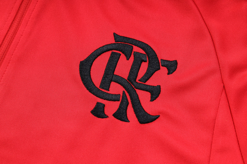 Agasalho de Viagem Flamengo Branco  23/24 Masculino - Camisa de frio Flamengo