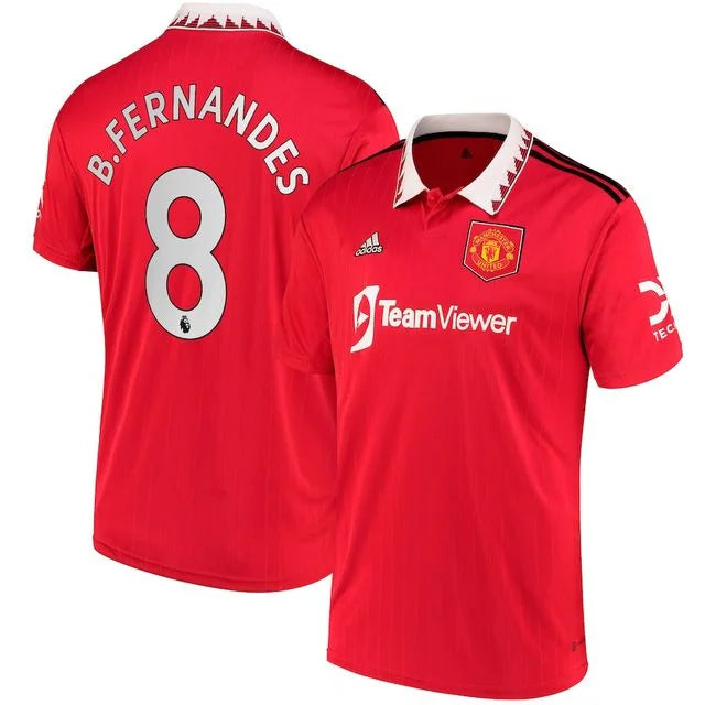 Camisa Manchester United I 22/23 - Adidas Torcedor Masculina Personalizada B.FERNANDES N° 8