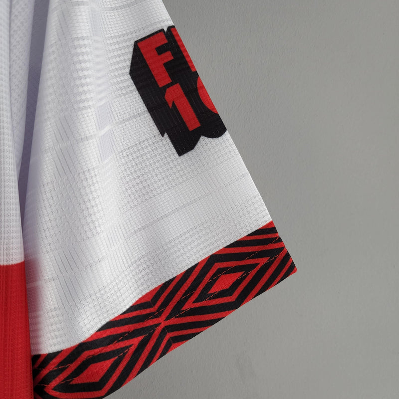 Camisa Flamengo Retro 1995 - Umbro Torcedor Masculina - Branco, Preto e Vermelho