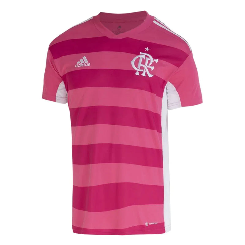 Camisa Flamengo Outubro Rosa 2022 - Adidas Torcedor Masculino