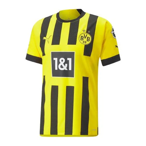 Camisa Borussia Dortmund Home 22/23 Torcedor Masculina Amarela e Preta