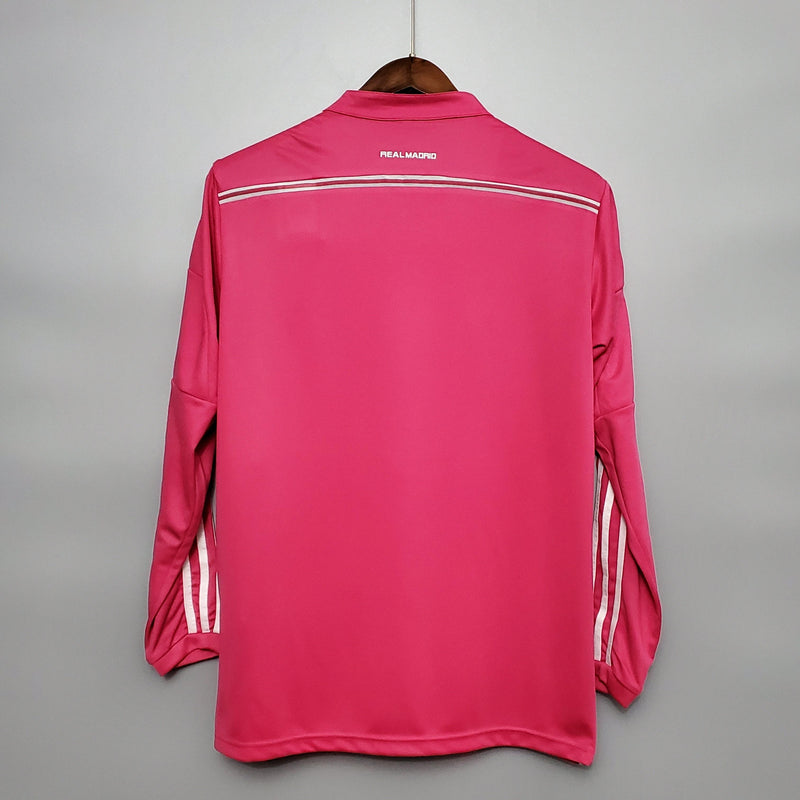 Camisa Real Madrid Retro 14/15 Manga Londa - Adidas Torcedor Masculina - Rosa