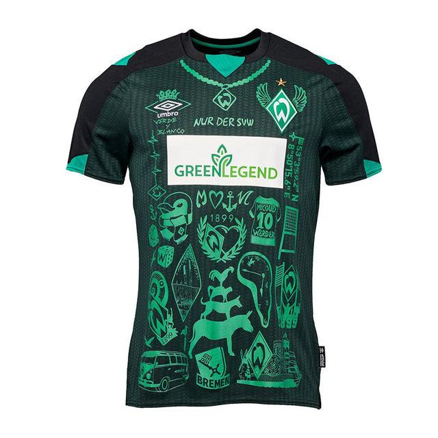 Camisa Werder Bremen 22/23 Edição Especial - Umbro preto e verde